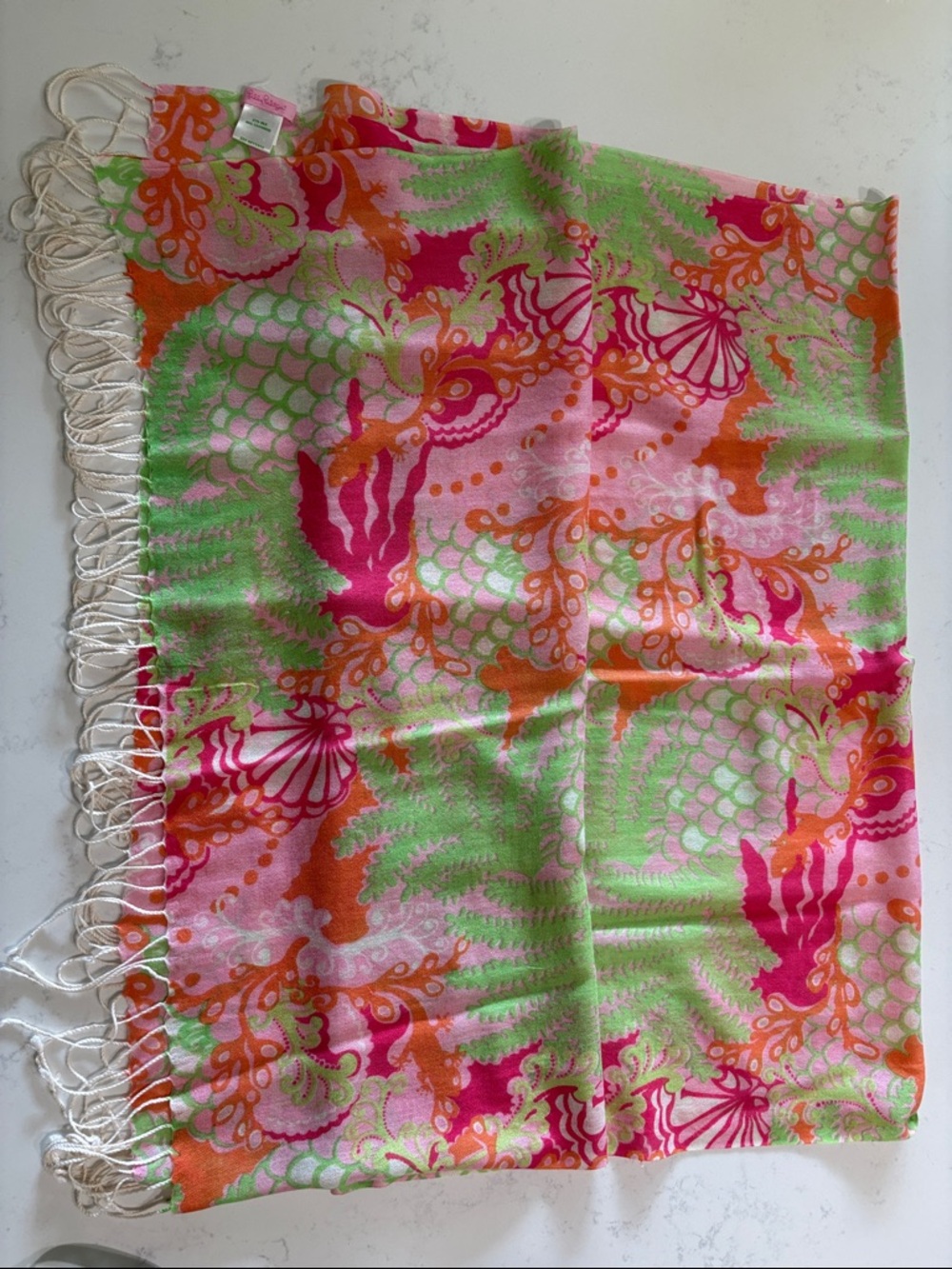 Lily Pulitzer Large Cashmere / Silk Scarf